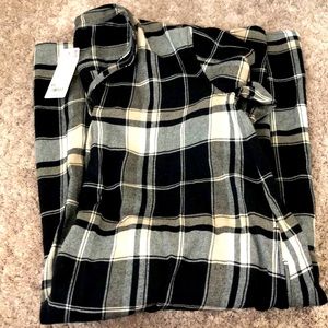 Uniqlo Long Sleeve Plaid Flannel Dress.